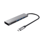 Hub Trust Halyx Fast USB‑C con lector SD/microSD Hub Trust Halyx Fast USB‑C con lector SD/microSD
